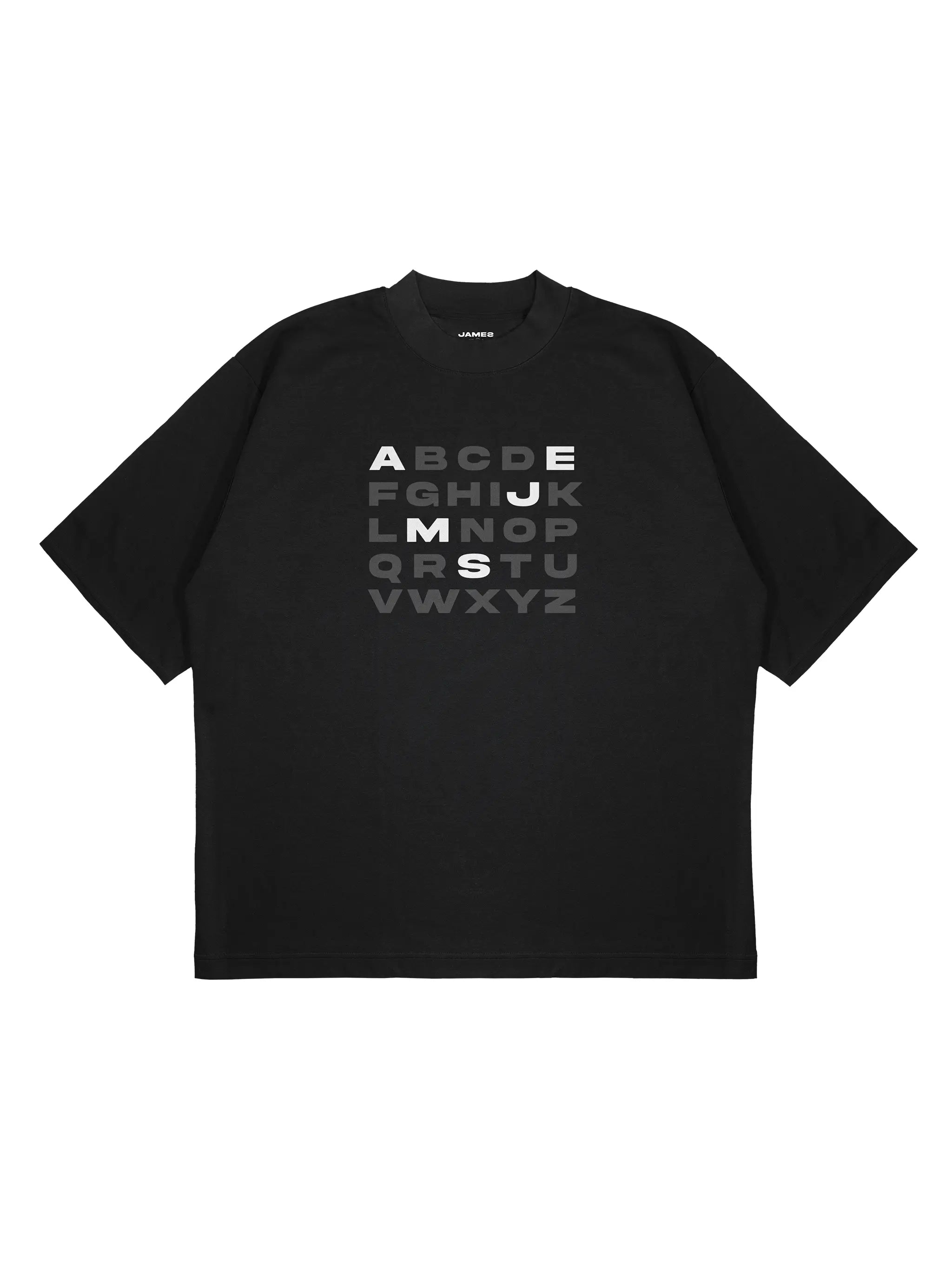 JAMES IN ALPHABET - BLACK