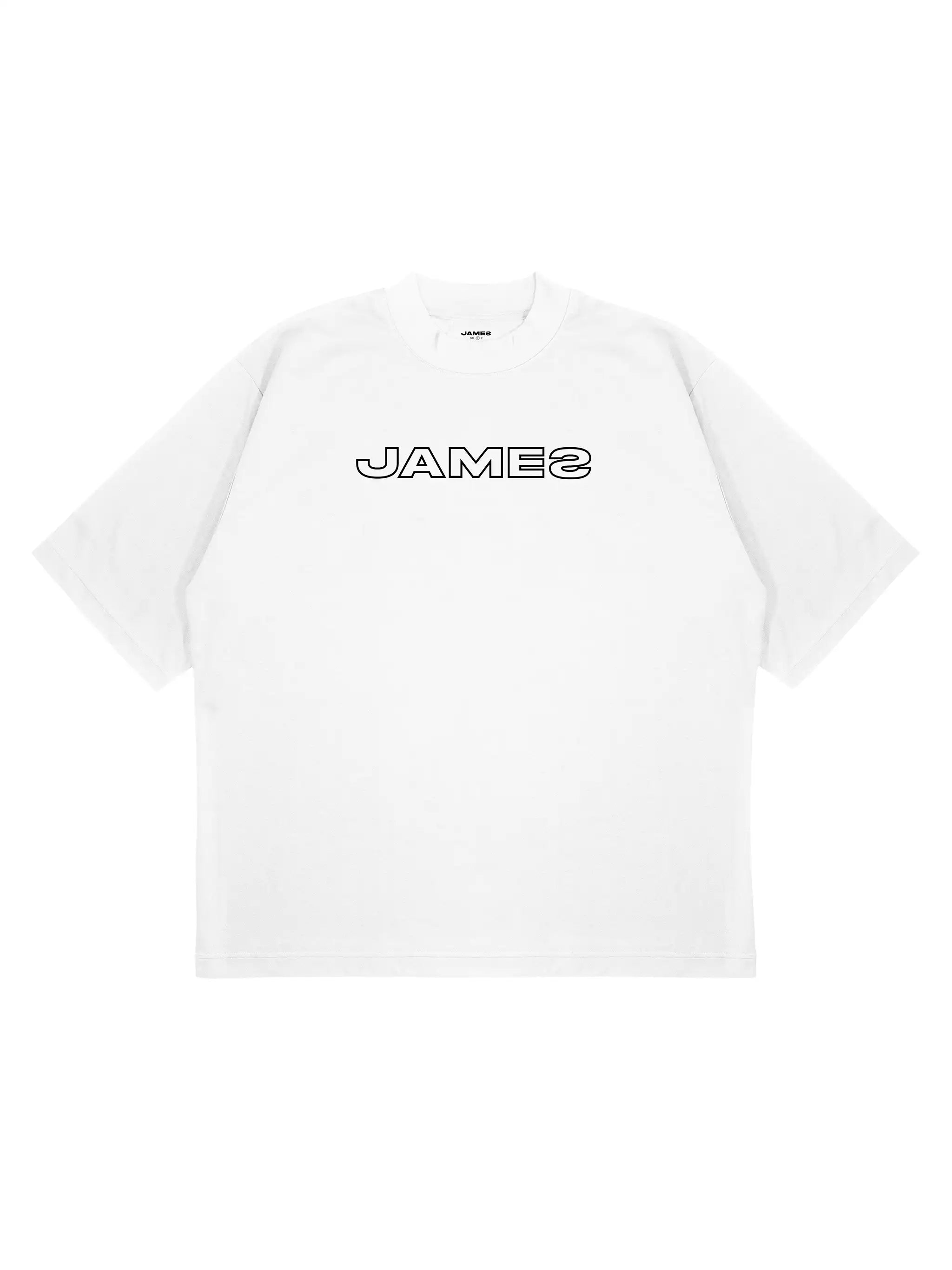 JAMES MONOCHROME LOGO - WHITE